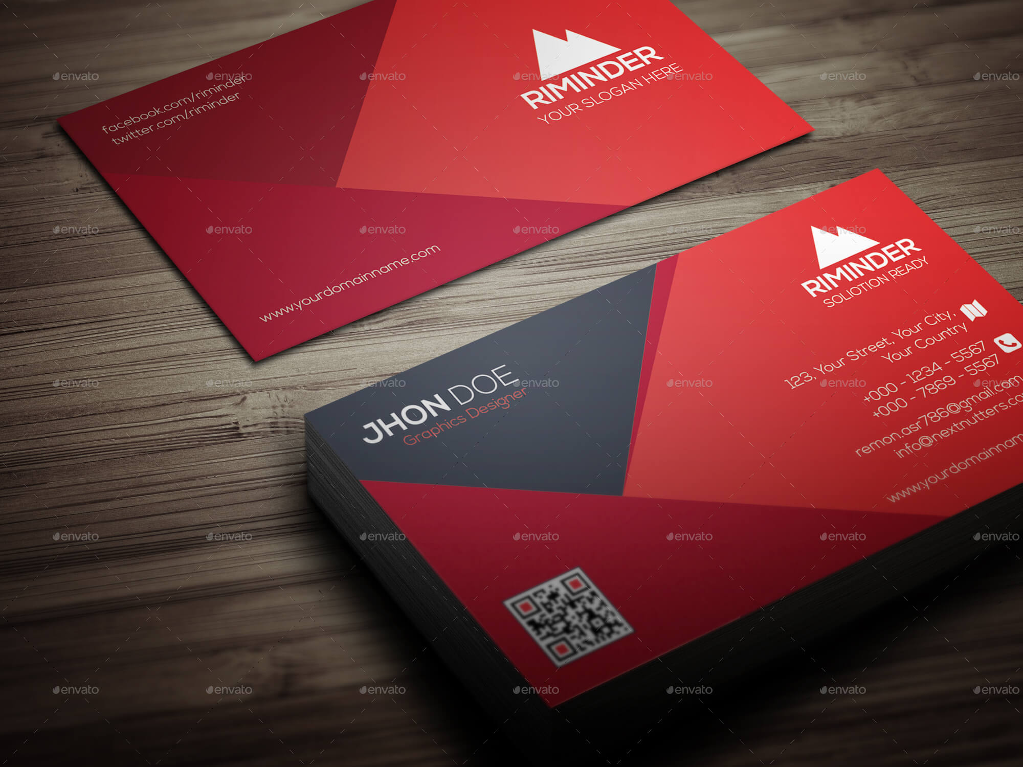 Material Business Card by mr_remon GraphicRiver